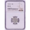 Image 1 : 1945-D Mercury Dime Coin NGC MS65