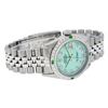 Image 4 : Rolex Men's Stainless Steel Green MOP Diamond Datejust Wristwatch