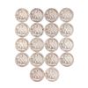 Image 2 : Lot of (18) 1920-1927 Walking Liberty Half Dollar Coins