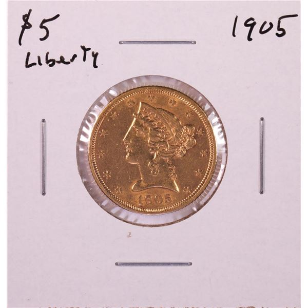 1905 $5 Liberty Head Half Eagle Gold Coin
