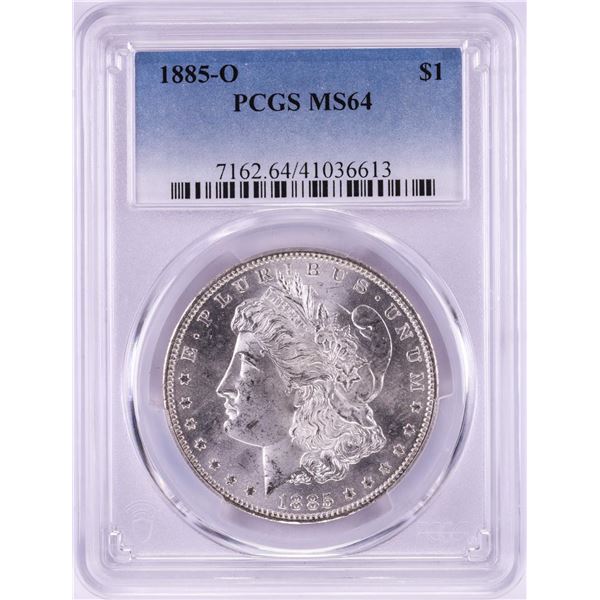 1885-O $1 Morgan Silver Dollar Coin PCGS MS64