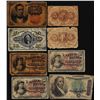 Image 1 : Lot of (8) Miscellaneous Fractional Currency Notes