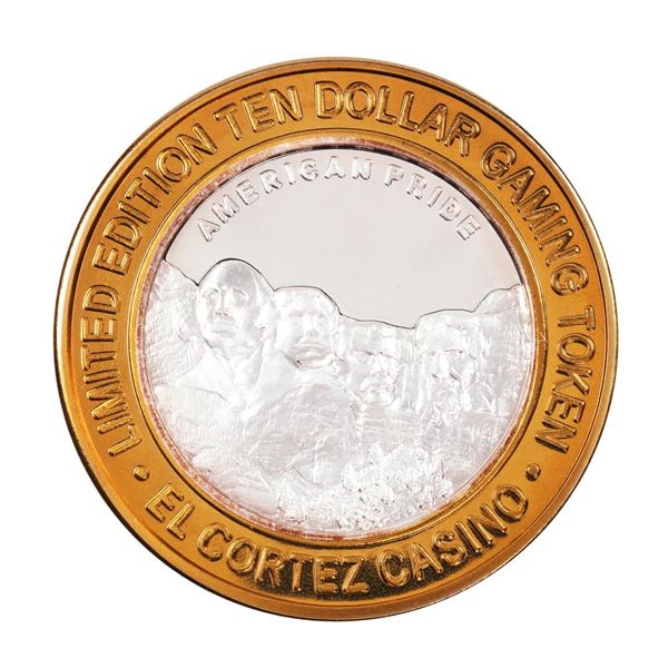 .999 Silver El Cortez Hotel and Casino $10 Limited Edition Gaming Token
