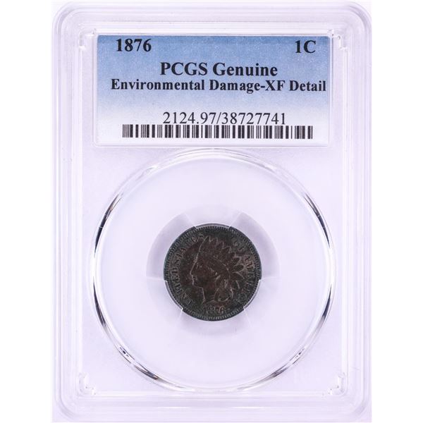 1876 Indian Head Cent Coin PCGS XF Details