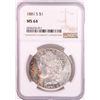 Image 1 : 1881-S $1 Morgan Silver Dollar Coin NGC MS64 Great Toning