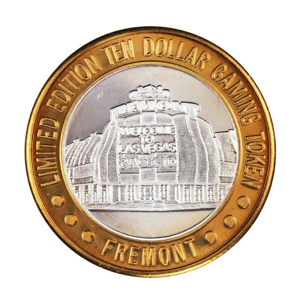 .999 Silver Sam Boyd's Fremont Las Vegas $10 Casino Limited Edition Gaming Token