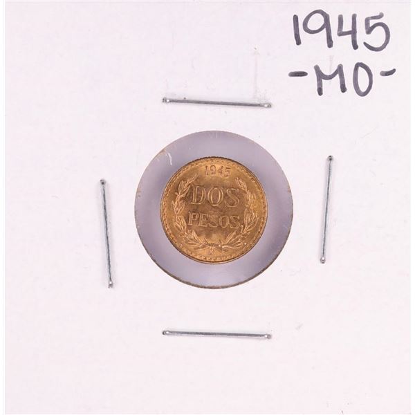 1945 Mexico Dos Pesos Gold Coin
