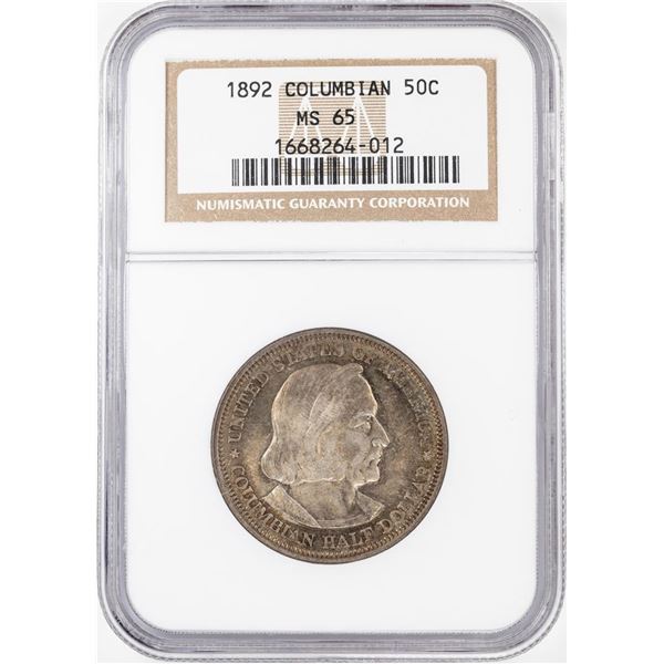 1892 Columbian Centennial Commemorative Half Dollar Coin NGC MS65