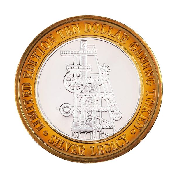 .999 Silver Silver Legacy Reno, Nevada $10 Casino Limited Edition Gaming Token