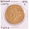 Image 1 : 1876-S Type 2 $20 Liberty Head Double Eagle Gold Coin