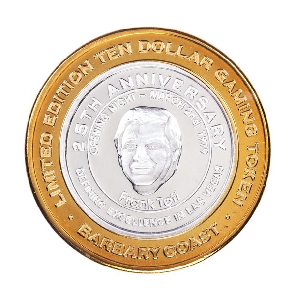 .999 Silver Barbary Coast Las Vegas, Nevada $10 Limited Edition Gaming Token