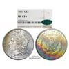 Image 1 : 1881-S $1 Morgan Silver Dollar Coin NGC MS63* Star CAC Amazing Toning