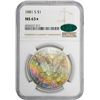 Image 2 : 1881-S $1 Morgan Silver Dollar Coin NGC MS63* Star CAC Amazing Toning