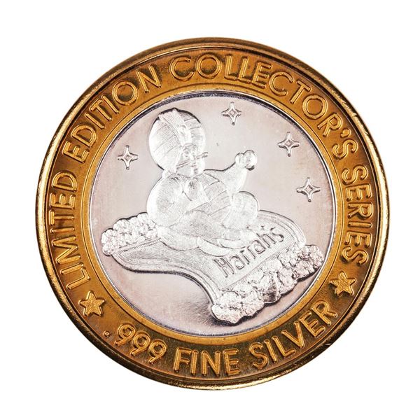 .999 Silver Harrah's Casino Reno Nevada $10 Casino Limited Edition Gaming Token