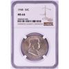 Image 1 : 1948 Franklin Half Dollar Coin NGC MS64