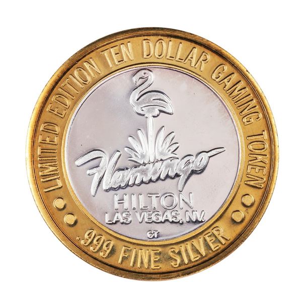 .999 Fine Silver Flamingo Casino Las Vegas, NV $10 Limited Edition Gaming Token