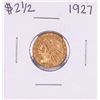 Image 1 : 1927 $2 1/2 Indian Head Quarter Eagle Gold Coin