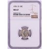 Image 1 : 1951-D Roosevelt Dime Coin NGC MS67