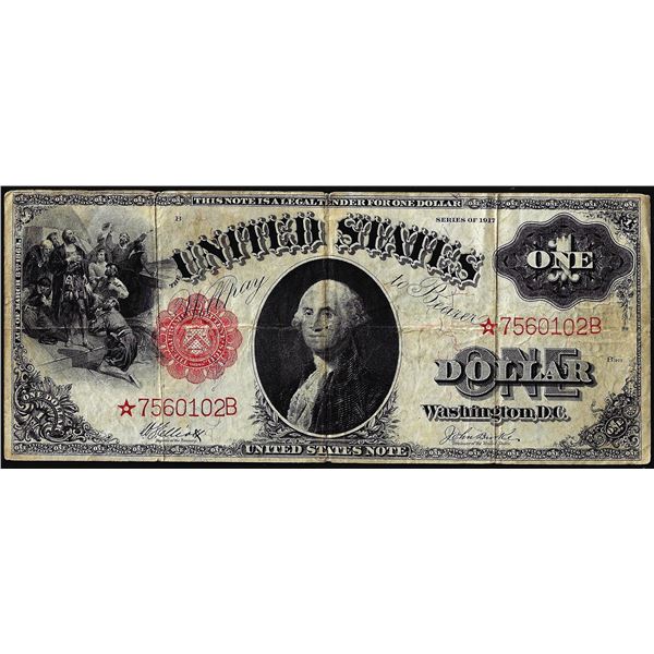 1917 $1 Legal Tender STAR Note