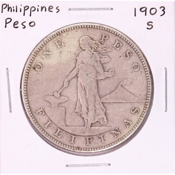 1903-S Philippines Peso Silver Coin
