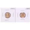 Image 1 : Lot of (2) 1999 $5 American Gold Eagle Coins