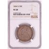 Image 1 : 1864-S Seated Liberty Half Dollar Coin NGC VF20