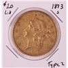Image 1 : 1873-S Type 2 $20 Liberty Head Double Eagle Gold Coin