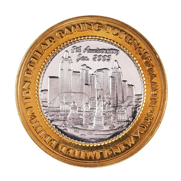.999 Silver New York New York Hotel & Casino $10 Limited Edition Gaming Token
