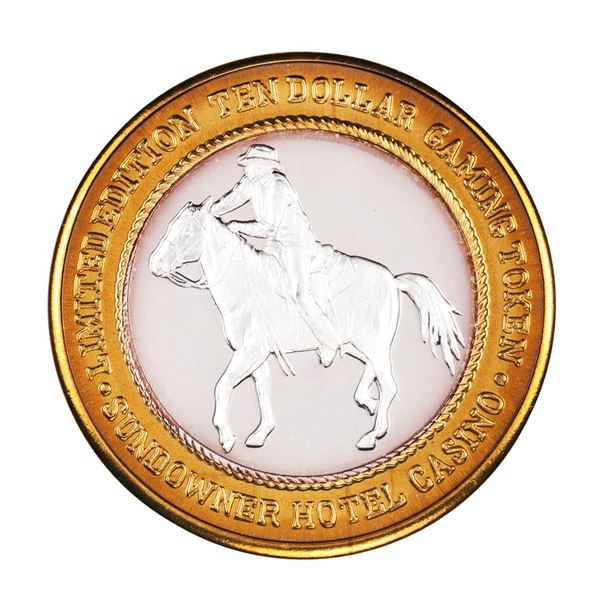 .999 Silver Sundowner Hotel Casino Reno, NV $10 Casino Limited Edition Gaming Token