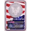 Image 2 : 2019-W $1 Proof American Silver Eagle Coin NGC PF70 Ultra Cameo Congratulations Flag