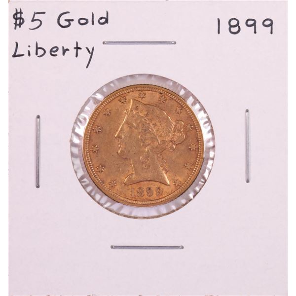 1899 $5 Liberty Head Half Eagle Gold Coin