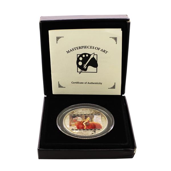 2013 $20 Cook Islands Masterpieces of Art Silver Coin w/ Box & COA