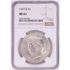 Image 1 : 1927-D $1 Peace Silver Dollar Coin NGC MS63