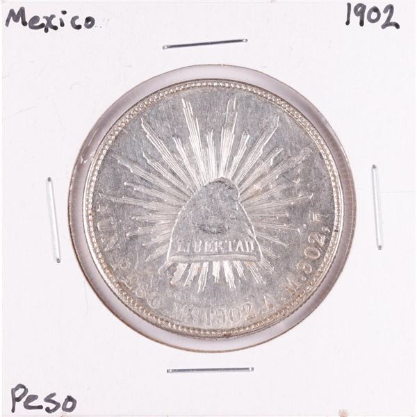 1902 Mexico Un Peso Silver Coin
