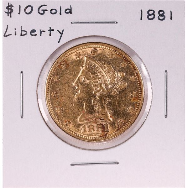 1881 $10 Liberty Head Eagle Gold Coin