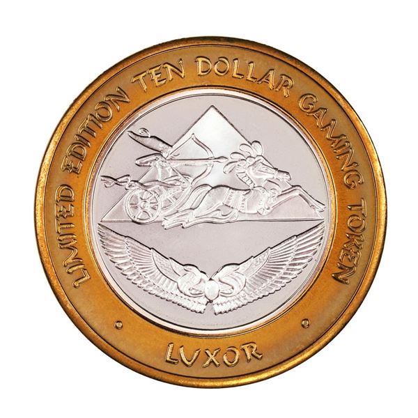 .999 Silver Luxor Las Vegas, Nevada $10 Casino Limited Edition Gaming Token