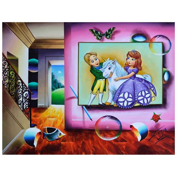 Ferjo "It's A Happy Day" Original Oil On Canvas