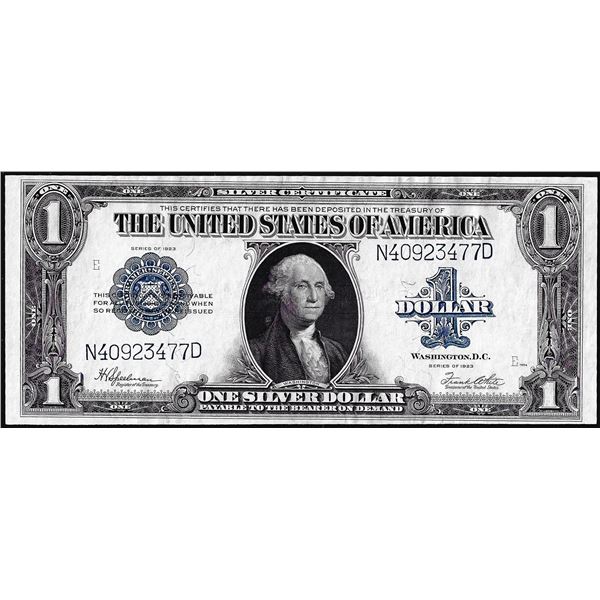1923 $1 Silver Certificate Note