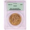 Image 1 : 1902-S $20 Liberty Head Double Eagle Gold Coin PCGS MS62 Old Green Holder