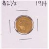 Image 1 : 1914 $2 1/2 Indian Head Quarter Eagle Gold Coin