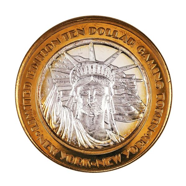 .999 Silver New York New York Hotel & Casino $10 Limited Edition Gaming Token