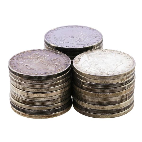 Lot of (61) Pre-1921 $1 Morgan Silver Dollar Coins