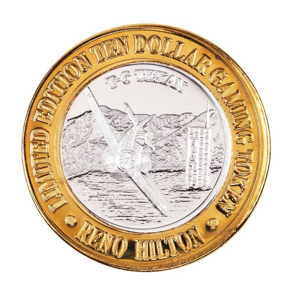 .999 Silver Reno Hilton Nevada $10 Casino Limited Edition Gaming Token