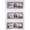 Image 1 : Lot of (3) 2003A $2 Federal Reserve Notes Uncirculated in Cases