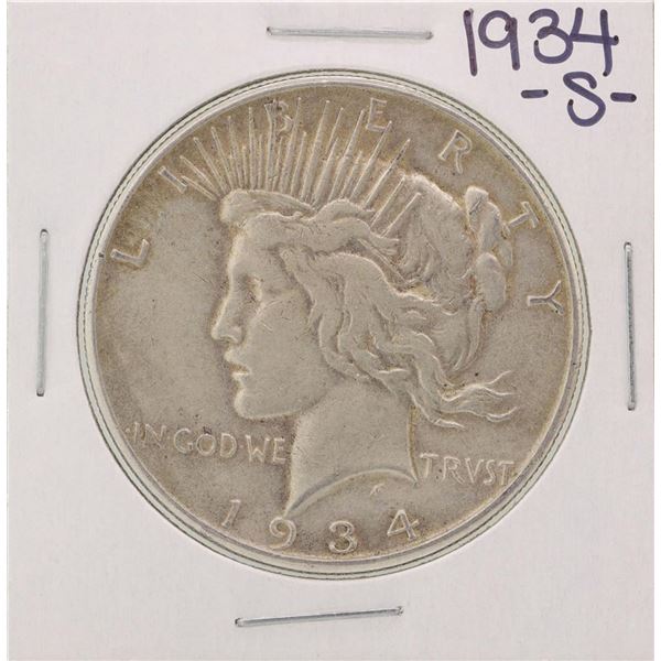 1934-S $1 Peace Silver Dollar Coin