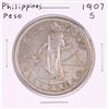 Image 1 : 1907-S Philippines Peso Silver Coin