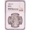 Image 1 : 1884-O $1 Morgan Silver Dollar Coin NGC MS63 Nice Toning