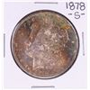 Image 1 : 1878-S $1 Morgan Silver Dollar Coin Amazing Toning