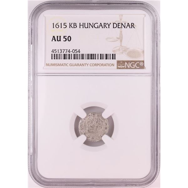 1615 KB Hungary Denar 'Madonna and Child' Coin NGC AU50