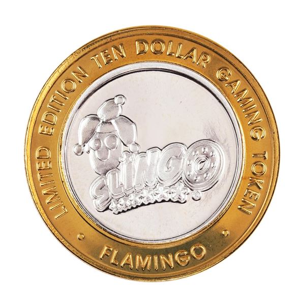 .999 Fine Silver Flamingo Las Vegas, Nevada $10 Limited Edition Gaming Token